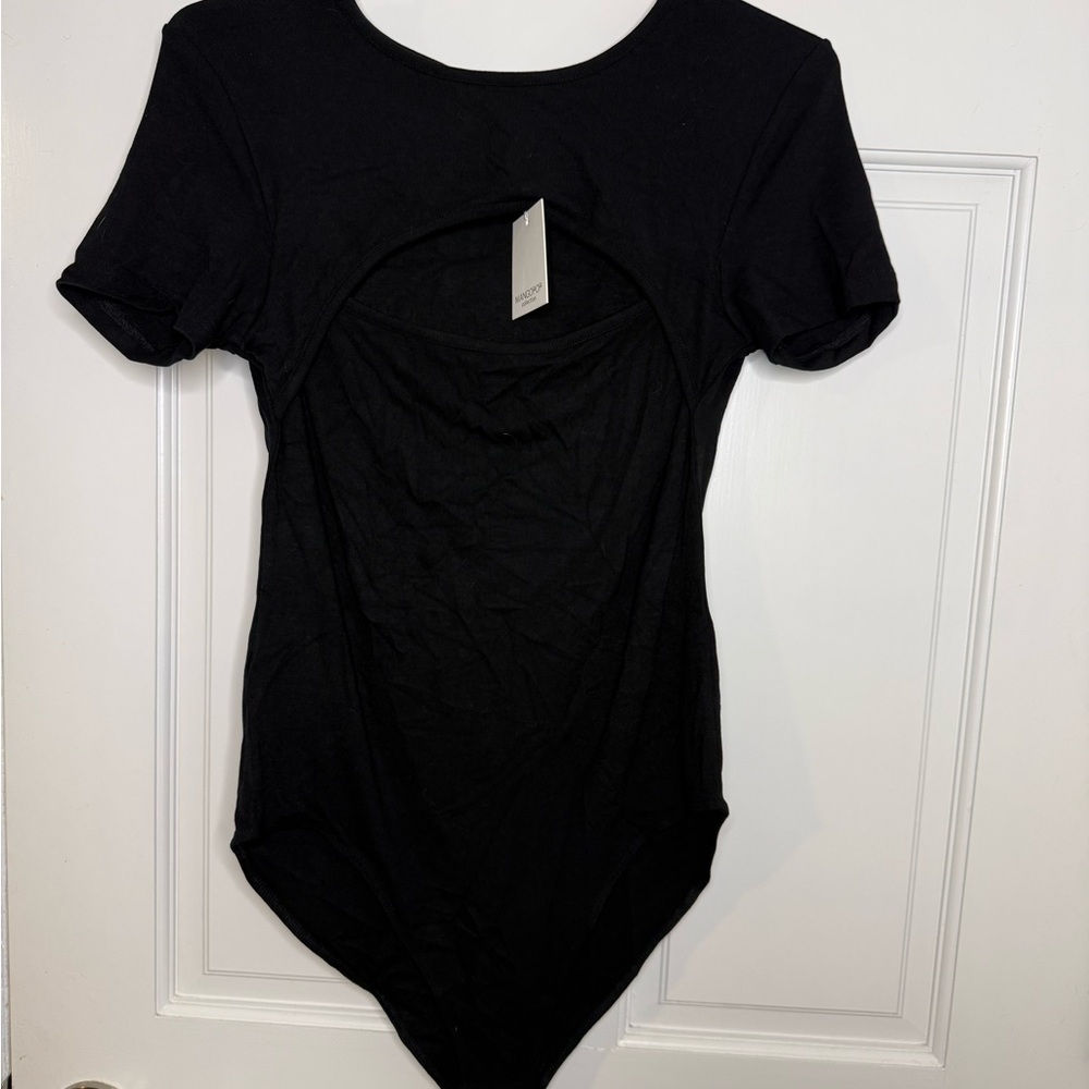 Black Cutout Women's Bodysuit